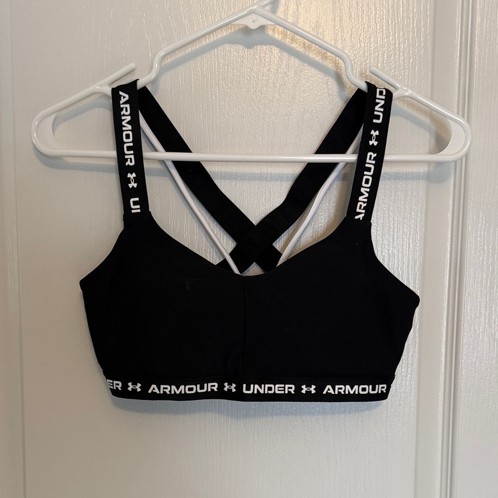 Under Armour Black Crossback Sports Bra